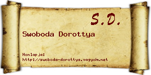 Swoboda Dorottya névjegykártya